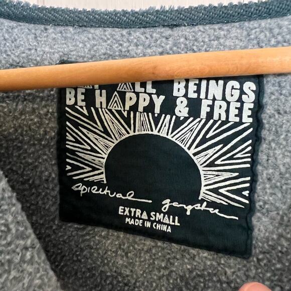 Spiritual gangster sweatshirt believe in miracles teal cozy fall - Picture 3 of 4